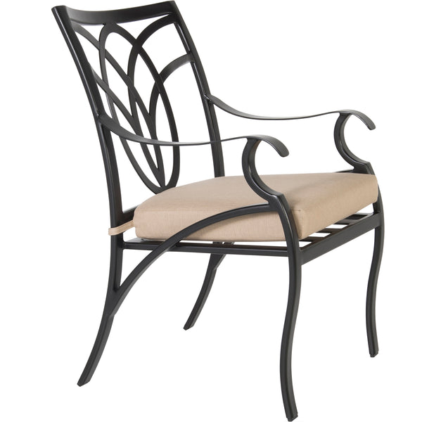6353-A Belle Vie Carbon Black Dining Arm Chair