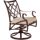 6853-SR: Grand Cay Copper Creek Swivel Rocker Dining Arm Chair