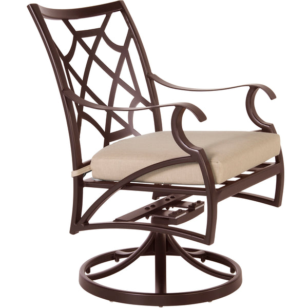 6853-SR Grand Cay Copper Creek Swivel Rocker Dining Arm Chair