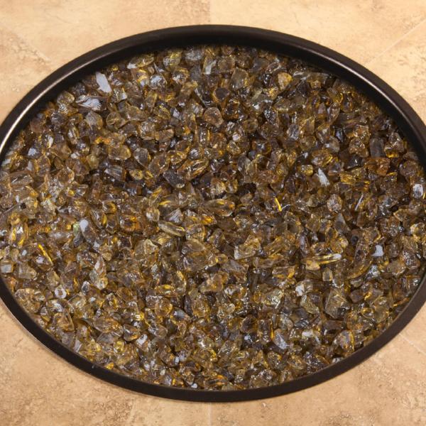Amber 6lbs. Crushed Glass Kit
